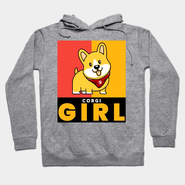 CORGI Girl Cute Dog Hoodie by SartorisArt1